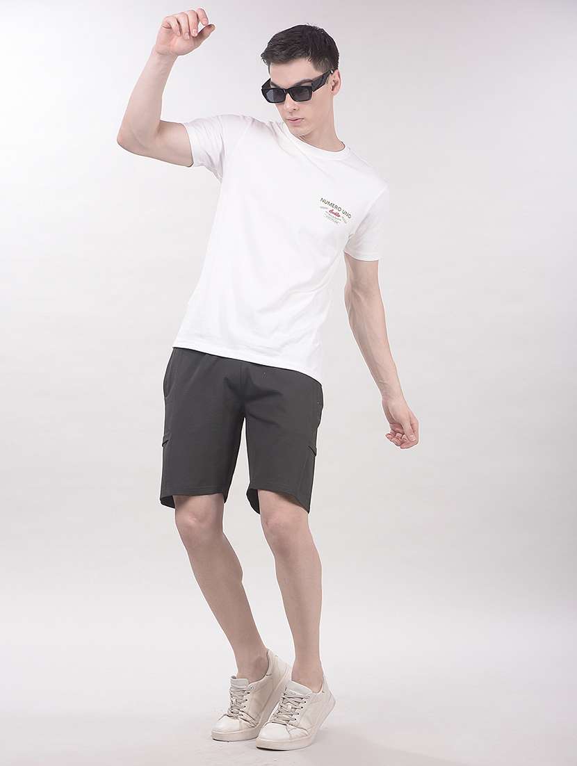 men solid mid rise regular fit sport shorts - 22465228 -  Standard Image - 5