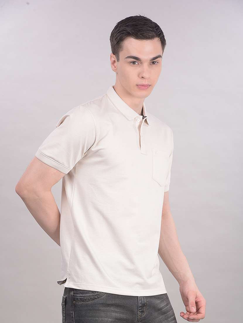 men solid short sleeve regular fit polo t-shirt - 22465256 -  Standard Image - 3