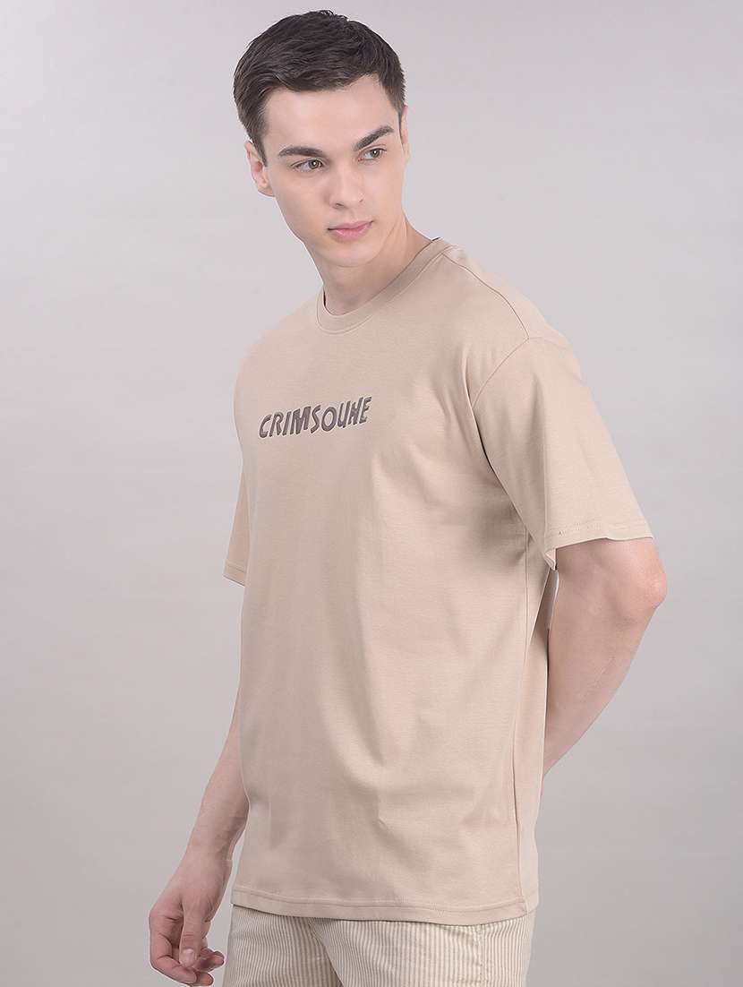 men typographic short sleeve regular fit t-shirt - 22465270 -  Standard Image - 3
