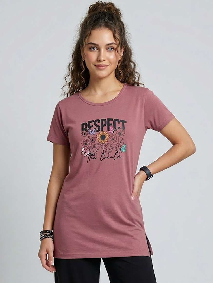 women pack of 2 printed short sleeve loungwear t-shirt - 22465374 -  Standard Image - 3