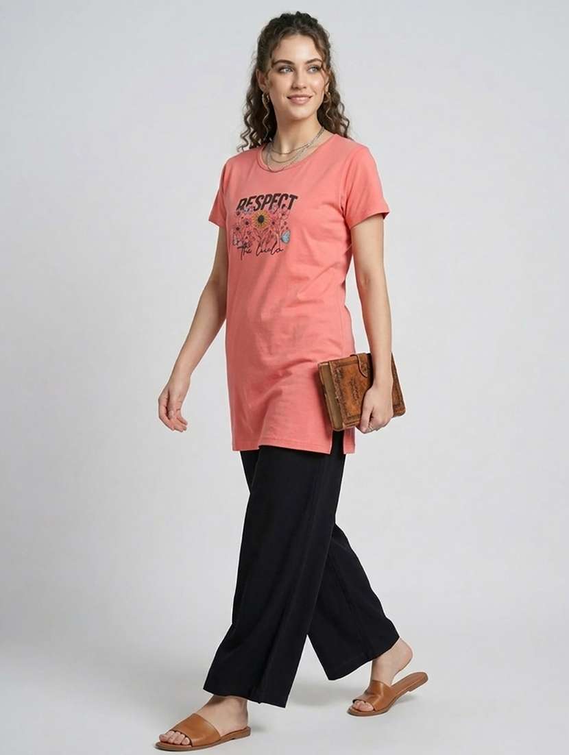 women pack of 2 printed short sleeve loungwear t-shirt - 22465375 -  Standard Image - 5
