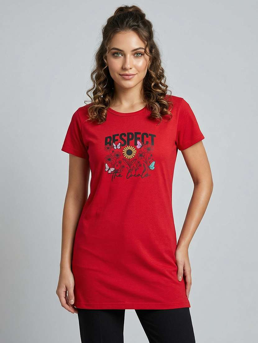 women pack of 2 printed short sleeve loungwear t-shirt - 22465380 -  Standard Image - 3