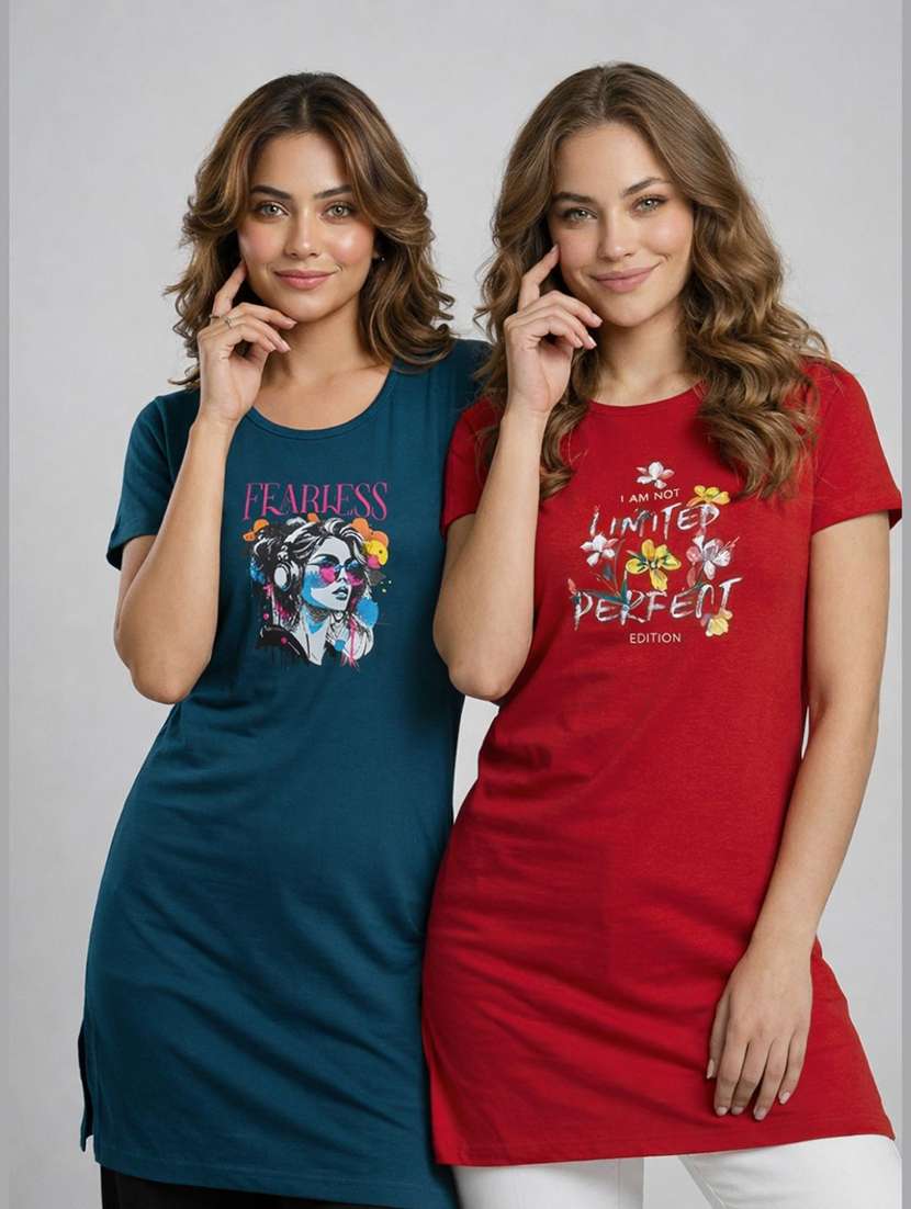 women pack of 2 short sleeve t-shirt