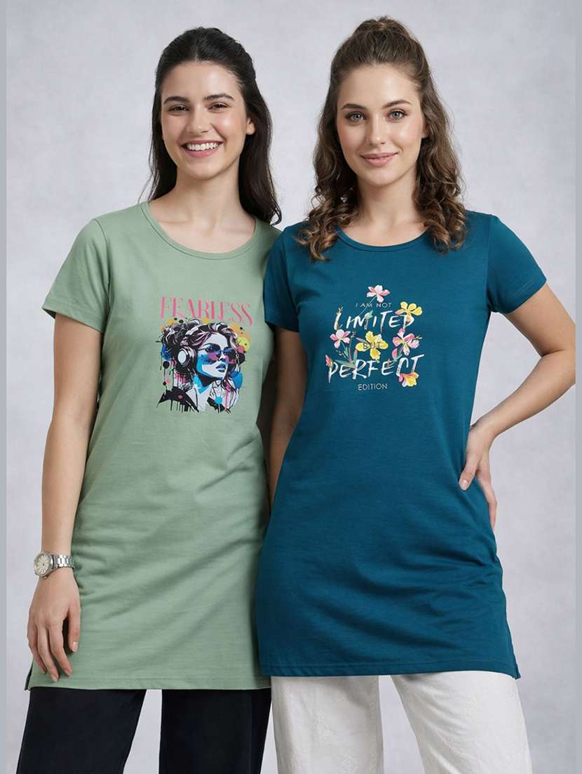 women pack of 2 short sleeve t-shirt