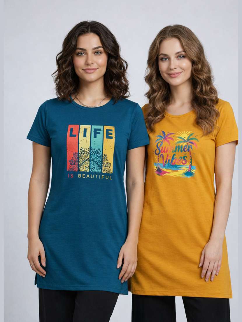women pack of 2 short sleeve t-shirt