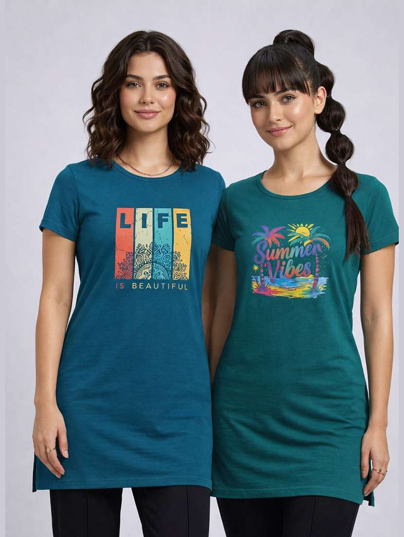 women pack of 2 short sleeve t-shirt