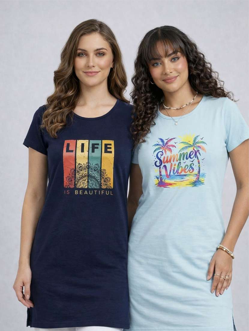 women pack of 2 short sleeve t-shirt