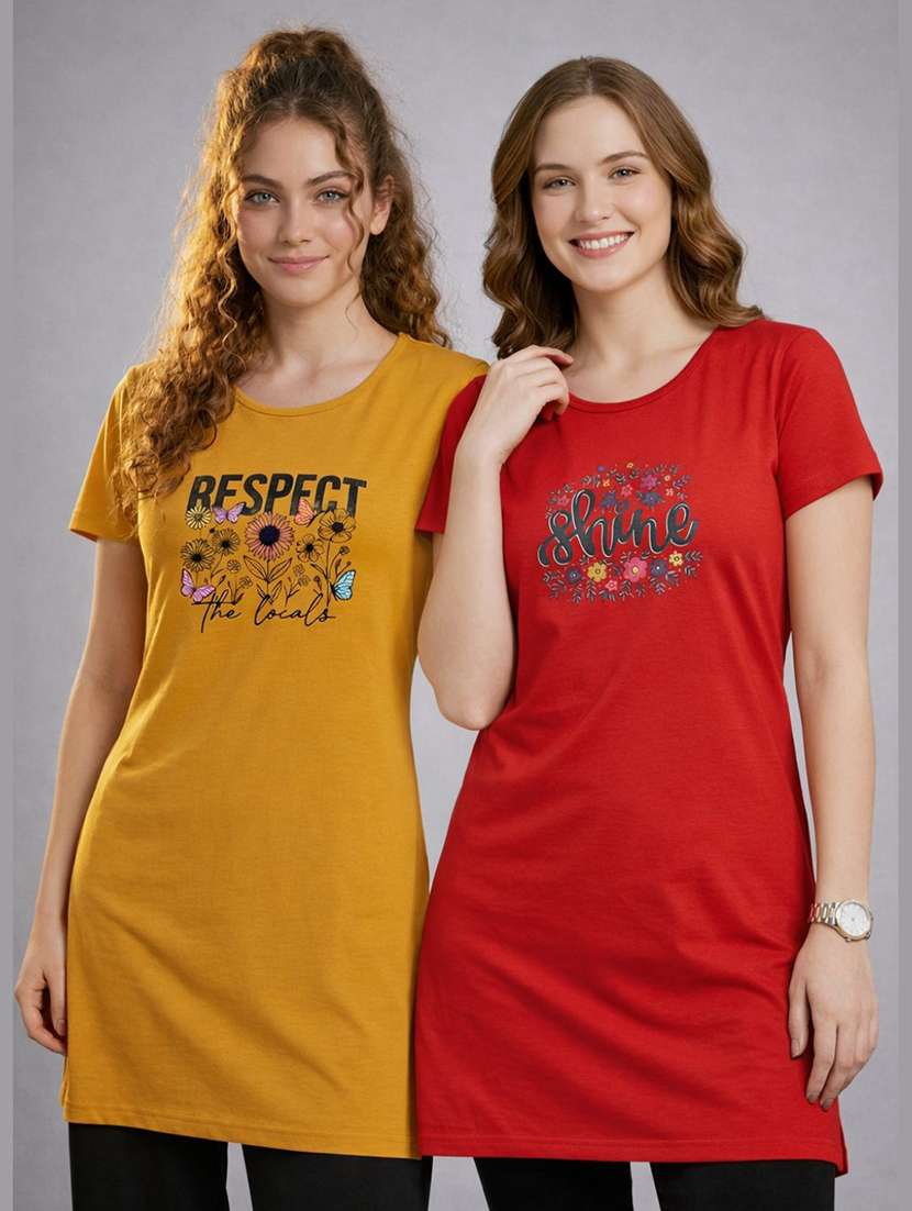women pack of 2 short sleeve t-shirt
