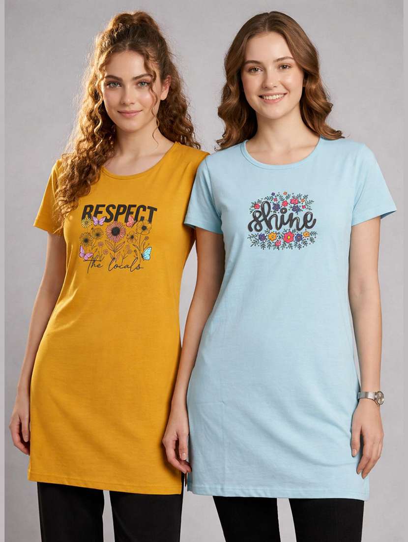 women pack of 2 short sleeve t-shirt