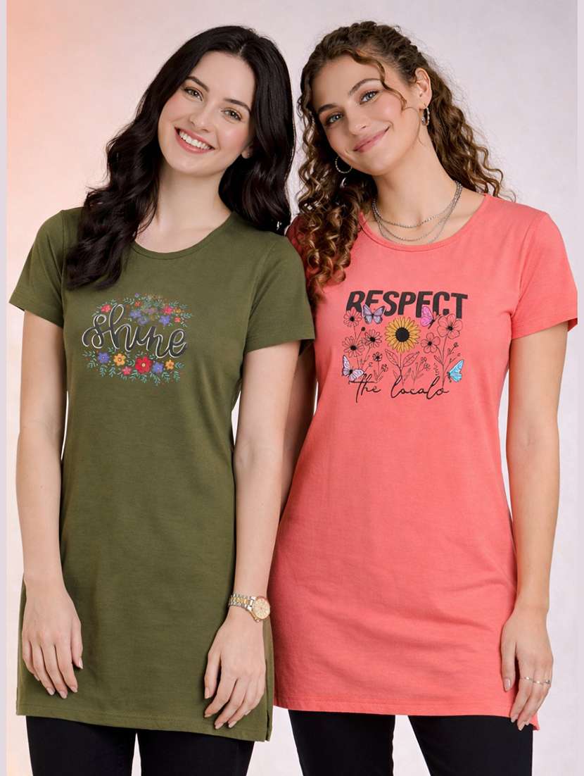 women pack of 2 short sleeve t-shirt