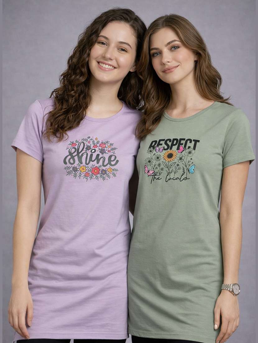 women pack of 2 short sleeve t-shirt