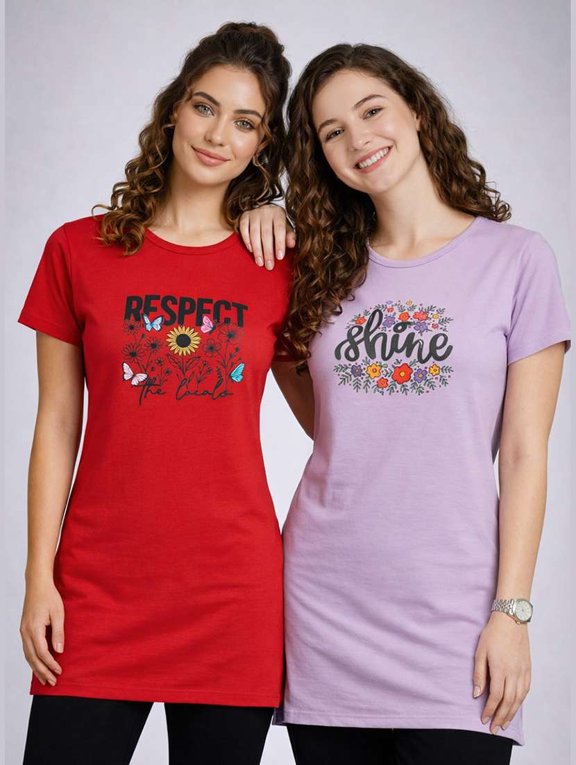 women pack of 2 short sleeve t-shirt