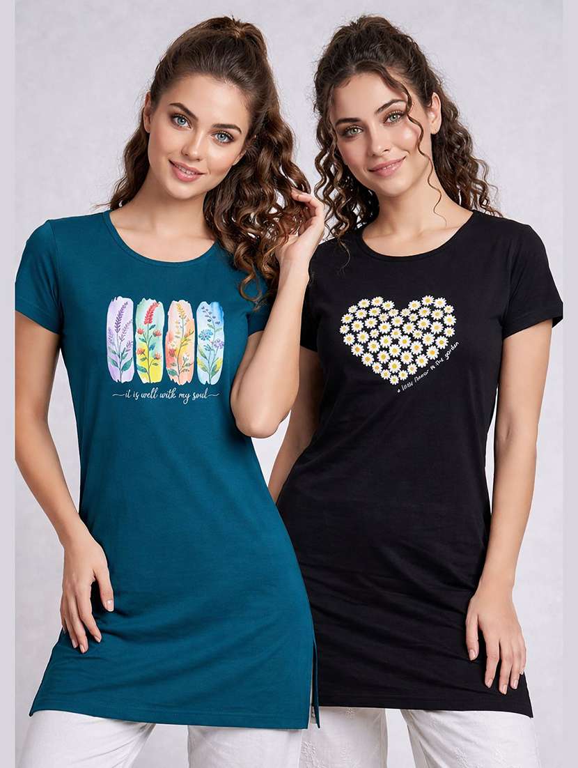 women pack of 2 short sleeve t-shirt