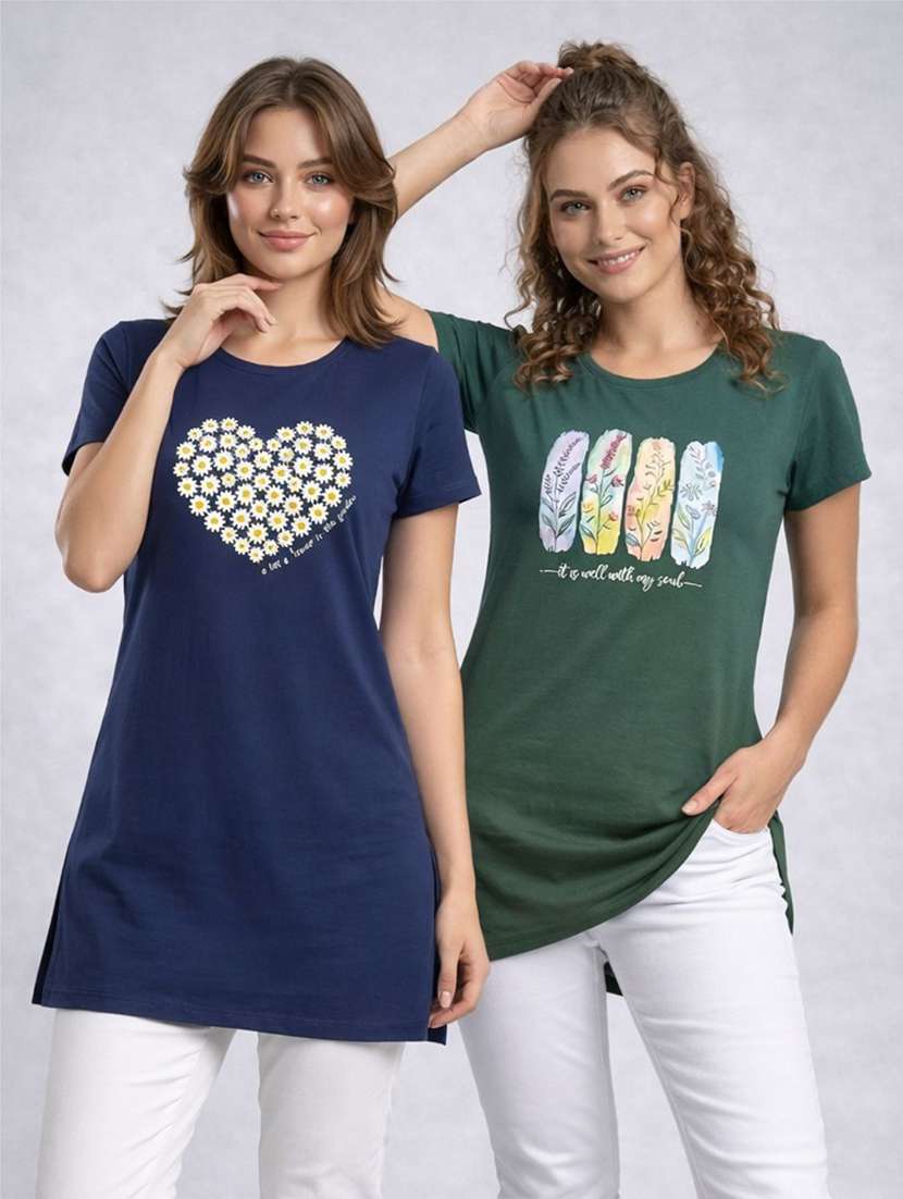 women pack of 2 short sleeve t-shirt