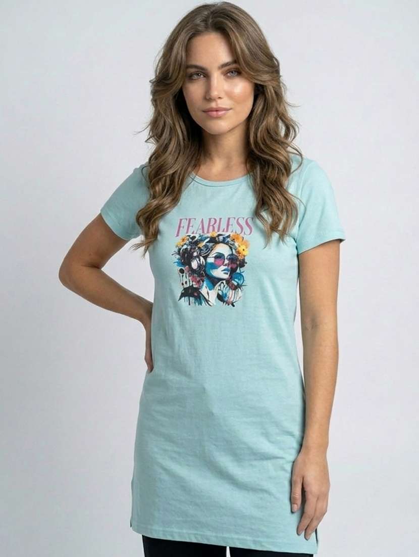 women pack of 2 printed round neck lounge-tshirt - 22465608 -  Standard Image - 3