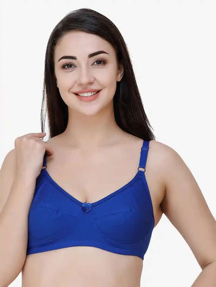women solid non padded regular bra