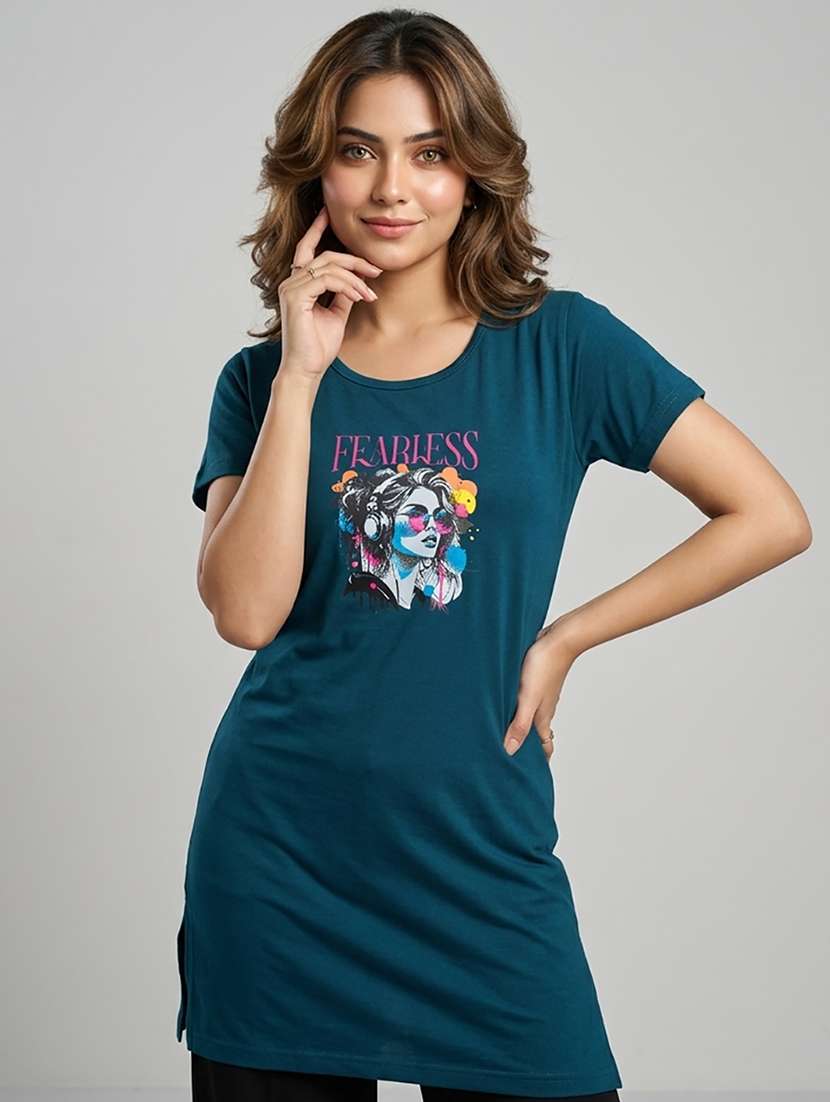 Women Pack Of 2 Printed Combo T-shirt - 22465795 -  Standard Image - 3
