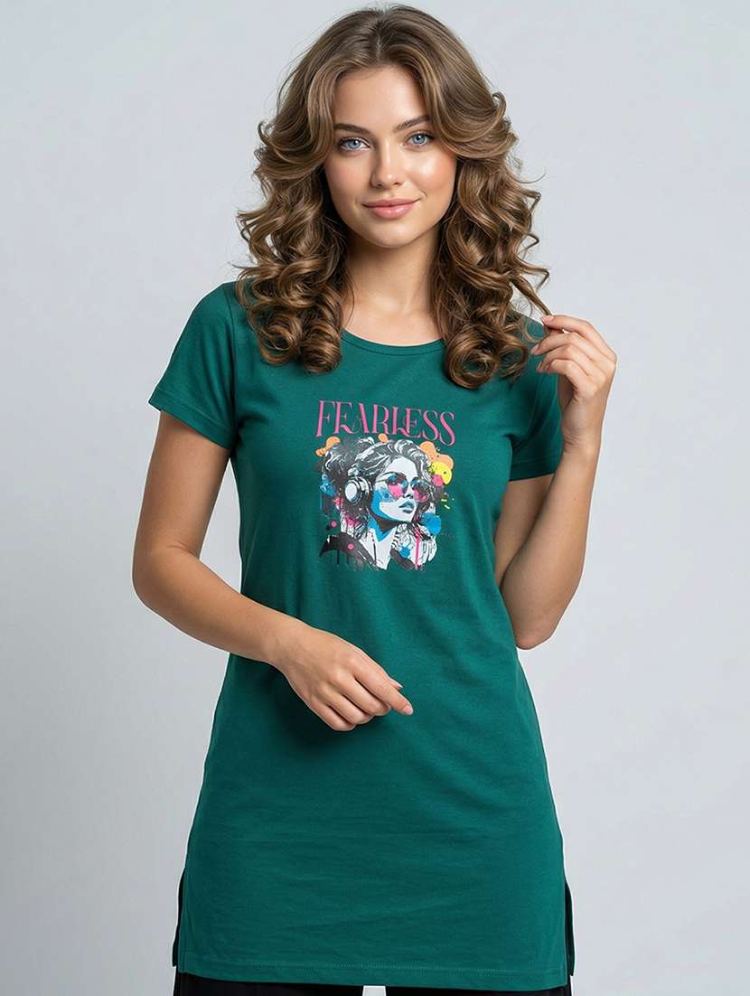 women pack of 2 printed combo t-shirt - 22465819 -  Standard Image - 3