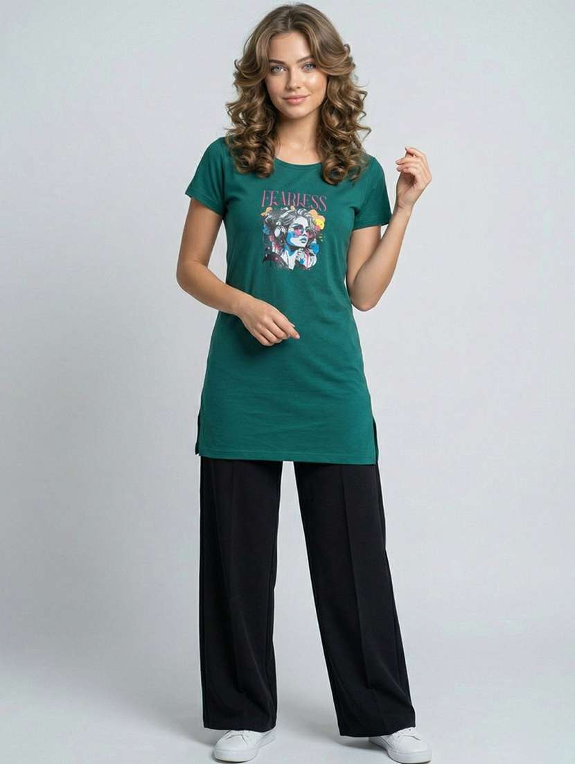 women pack of 2 printed combo t-shirt - 22465819 -  Standard Image - 5