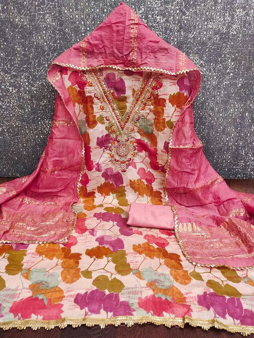 women printed unstitched suit set - 22465994 -  Standard Image - 3