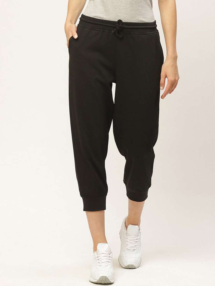 women black cotton track pant