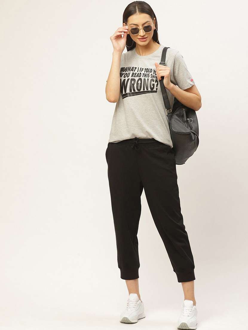 women black cotton track pant - 22466105 -  Standard Image - 3