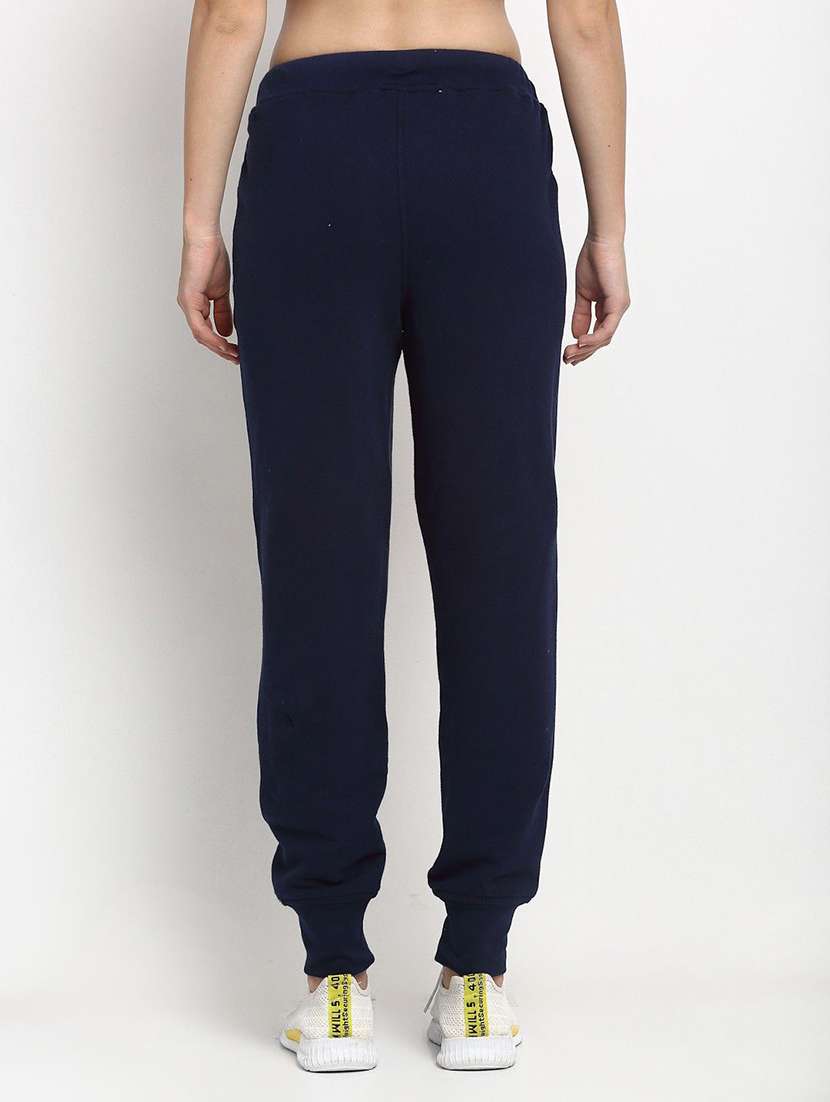 women blue cotton track pant - 22466110 -  Standard Image - 3