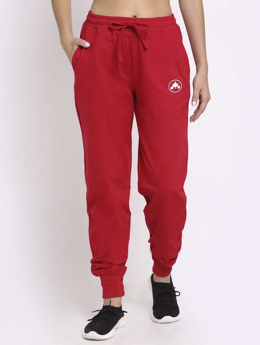  women solid track jogger 