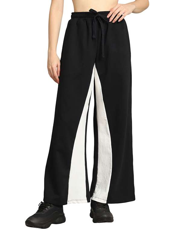 women black cotton track pant