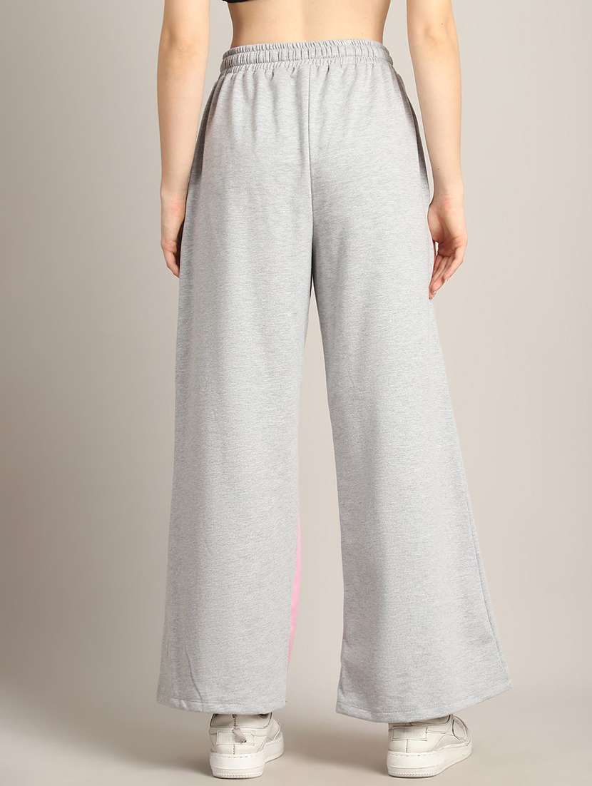 women grey cotton track pant - 22466168 -  Standard Image - 3