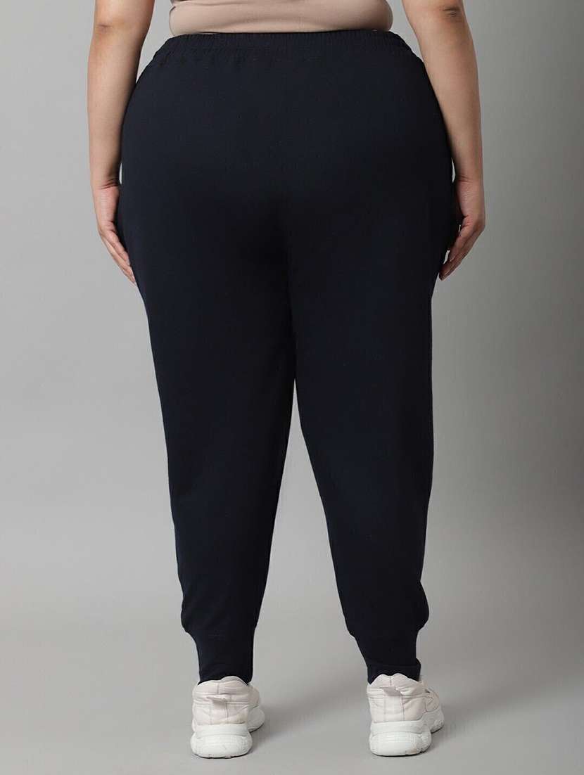 women blue cotton track pant - 22466171 -  Standard Image - 3