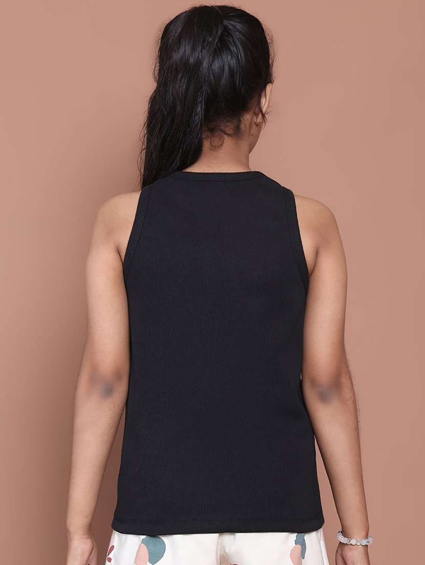 girls solid sleeveless tank top - 22466229 -  Standard Image - 3