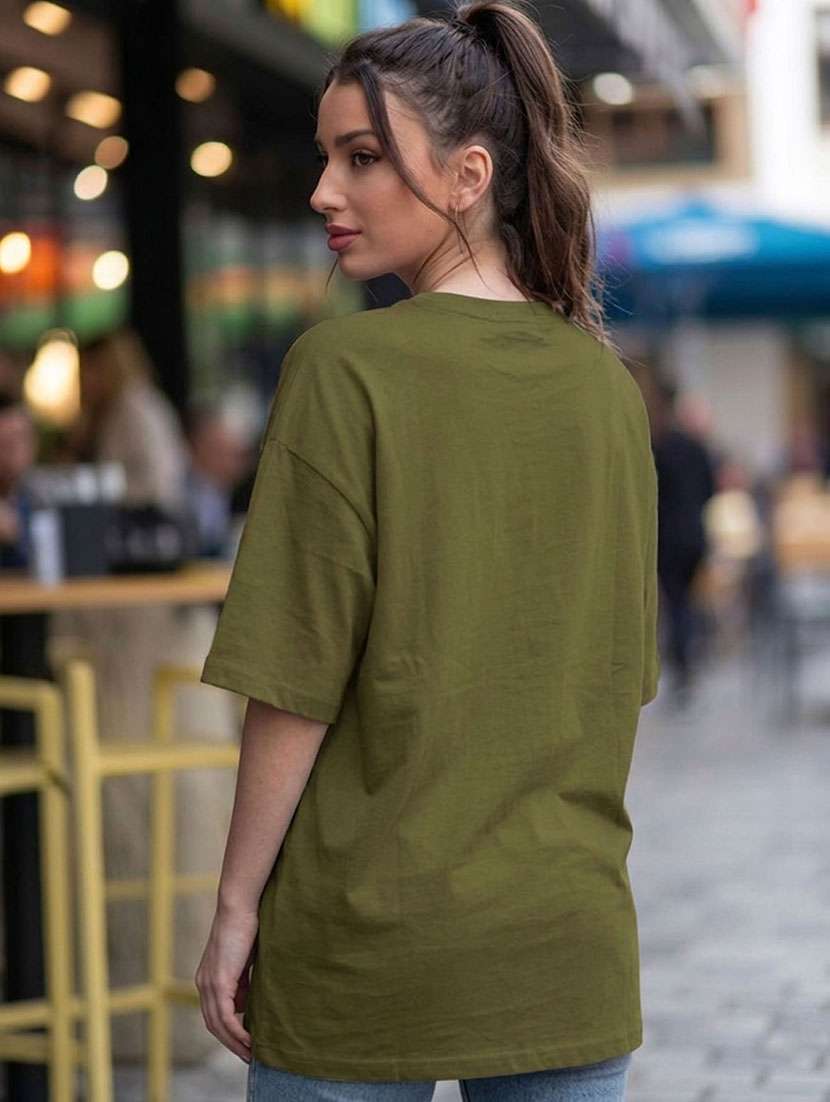 women printed short sleeve oversized t-shirt - 22466692 -  Standard Image - 3