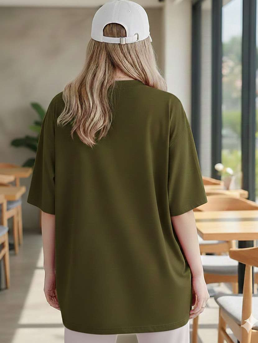 women typographic short sleeve oversized t-shirt - 22466709 -  Standard Image - 3