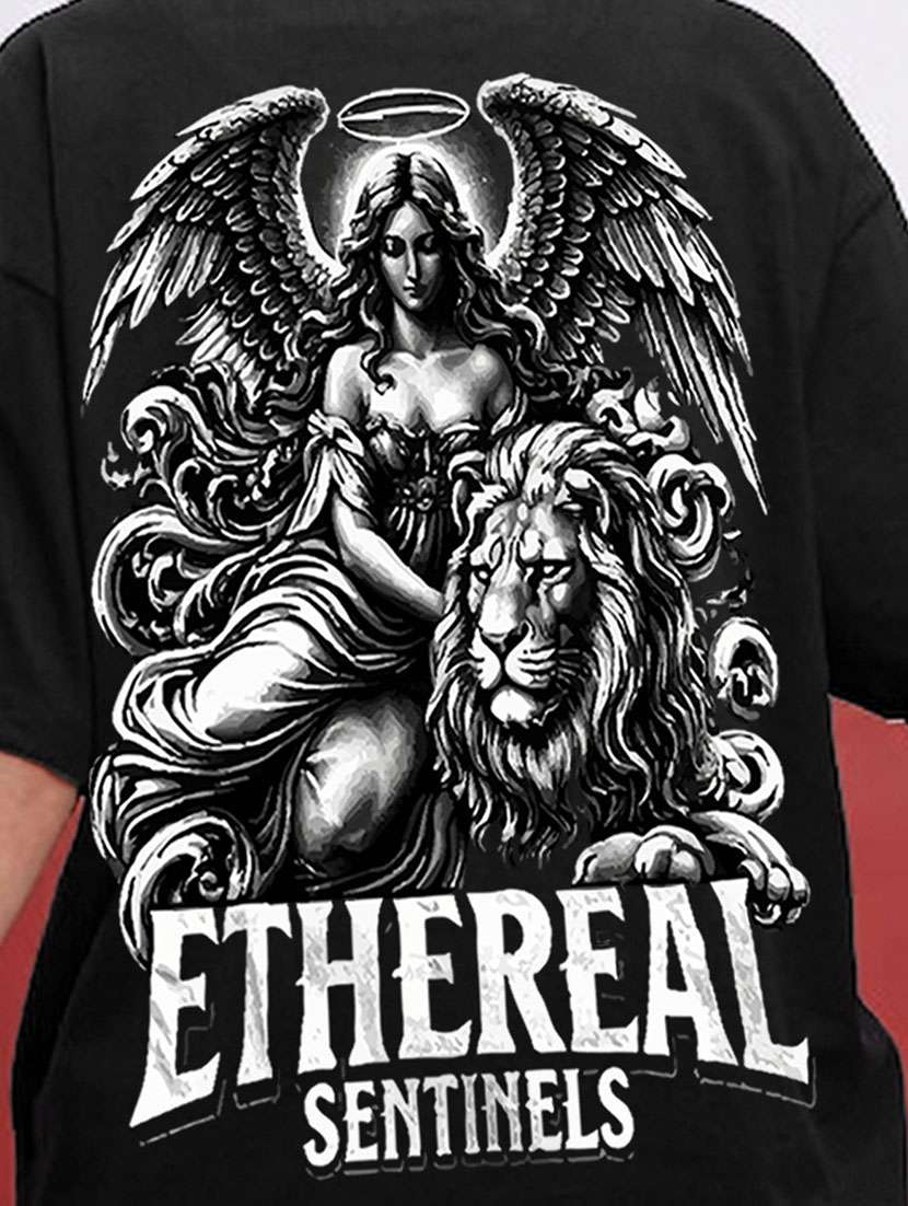 women back print short sleeve oversized t-shirt - 22466730 -  Standard Image - 3