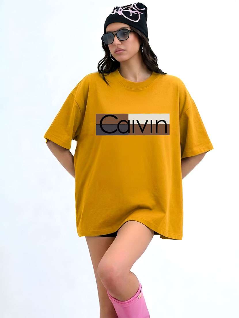 women typographic short sleeve oversized t-shirt