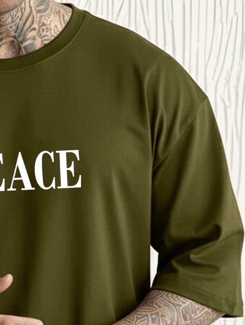 men printed short sleeve oversized t-shirt - 22466862 -  Standard Image - 3