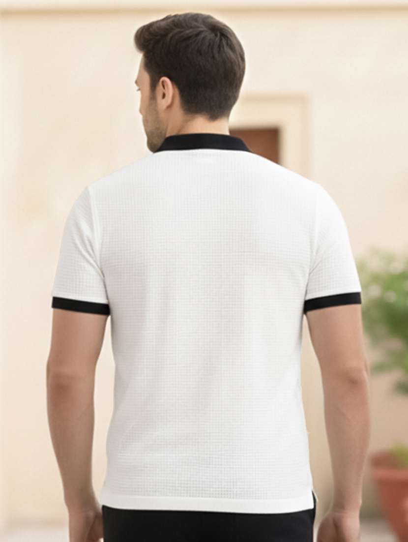 men self design short sleeve regular fit polo t-shirt - 22467267 -  Standard Image - 3