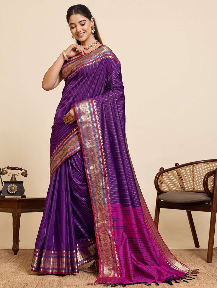 women embellished saree with blouse