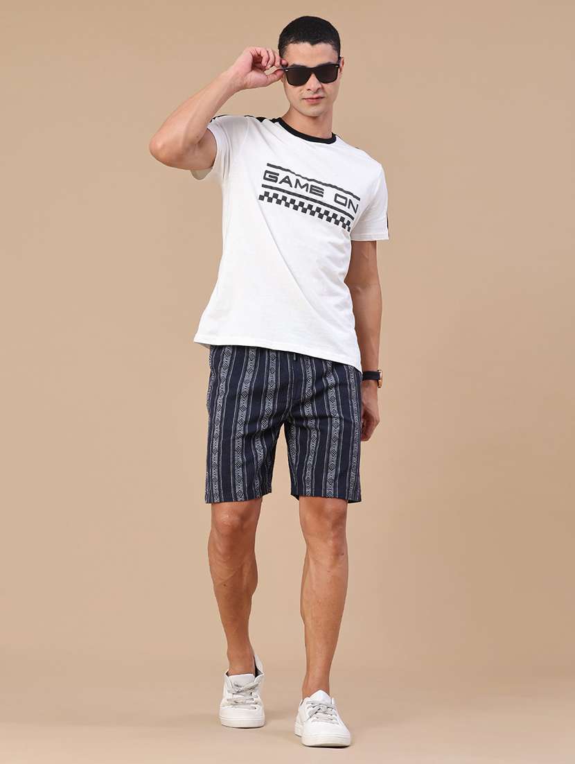 men self design mid rise regular fit shorts - 22467721 -  Standard Image - 5