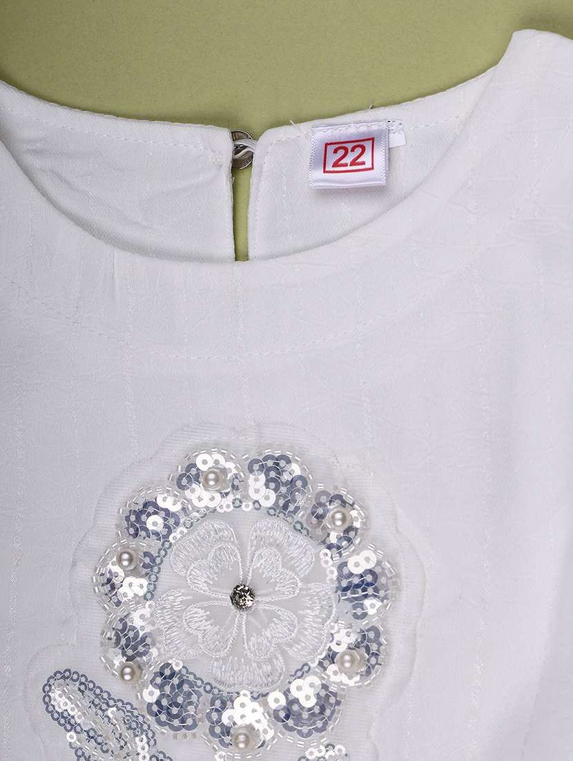 girls embellished round neck top and shorts set - 22467766 -  Standard Image - 3