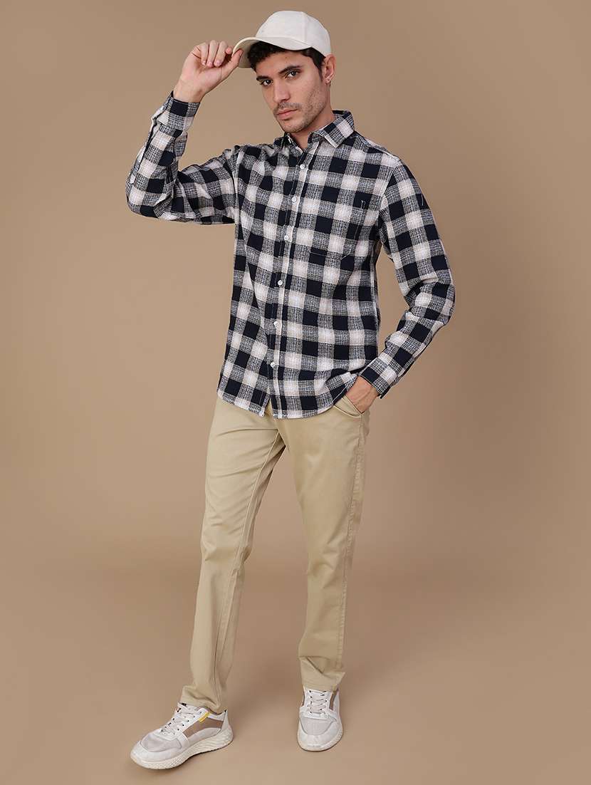 Men Checkered Long Sleeve Regular Fit Casual Shirt - 22467786 -  Standard Image - 5