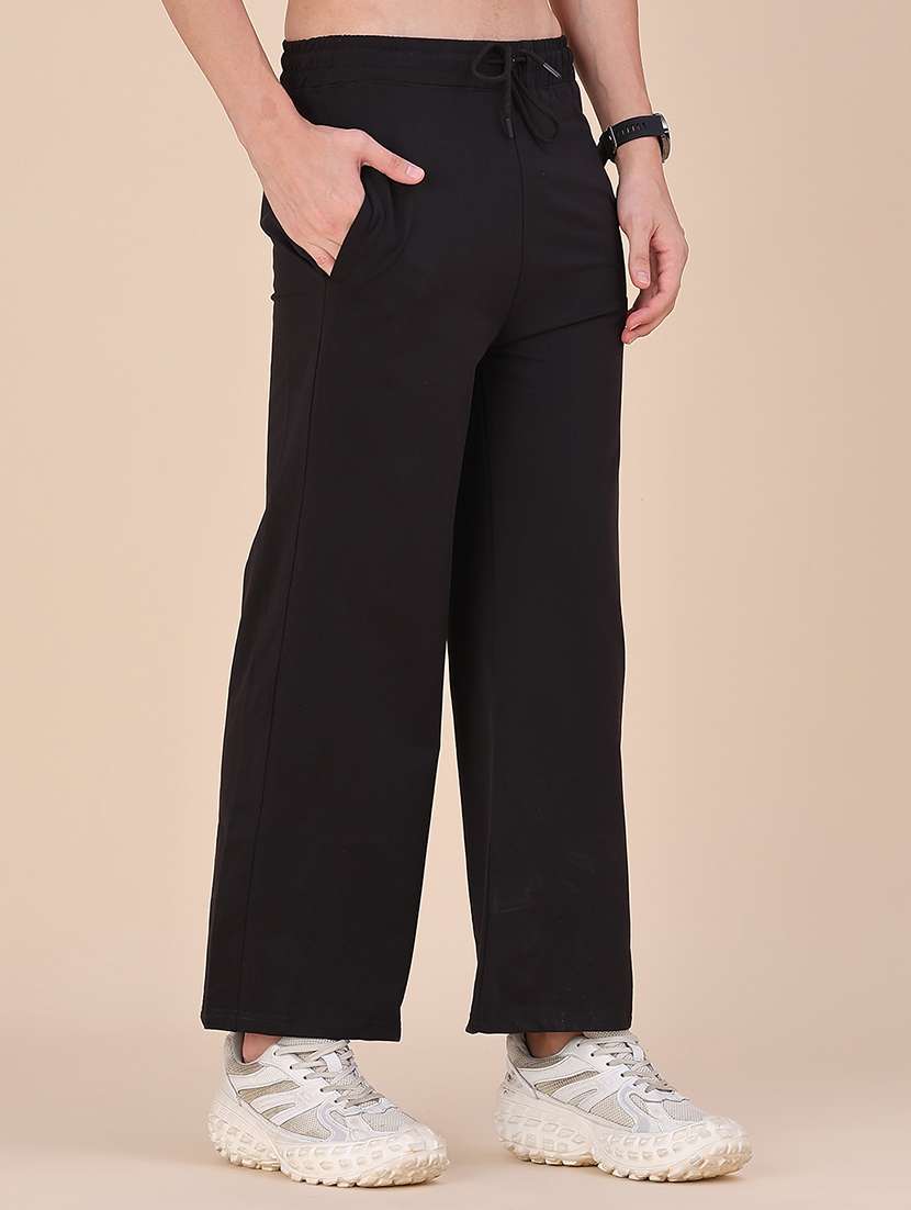 Men Solid Mid Rise Full Length Track Pant - 22467889 -  Standard Image - 3