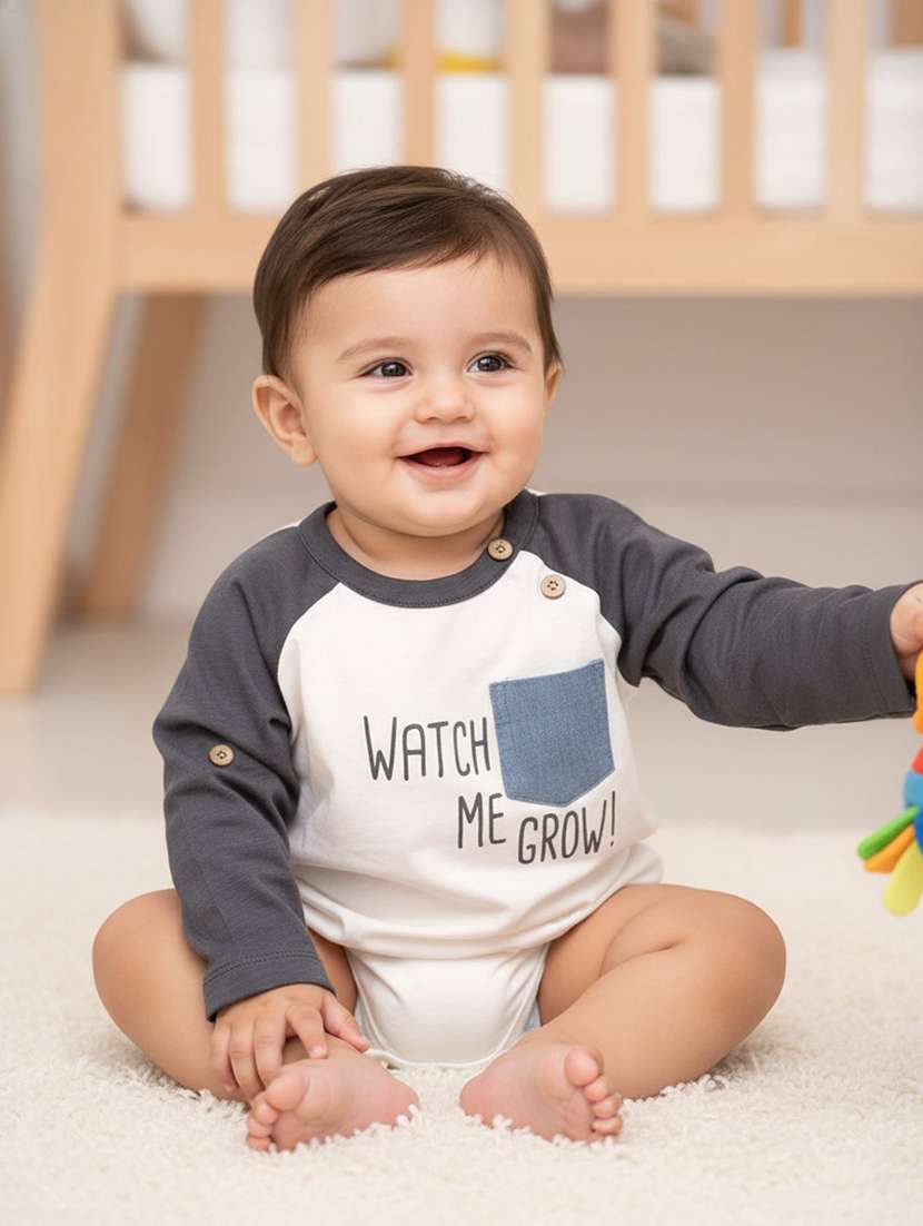 boys color block long sleeve t-shirt