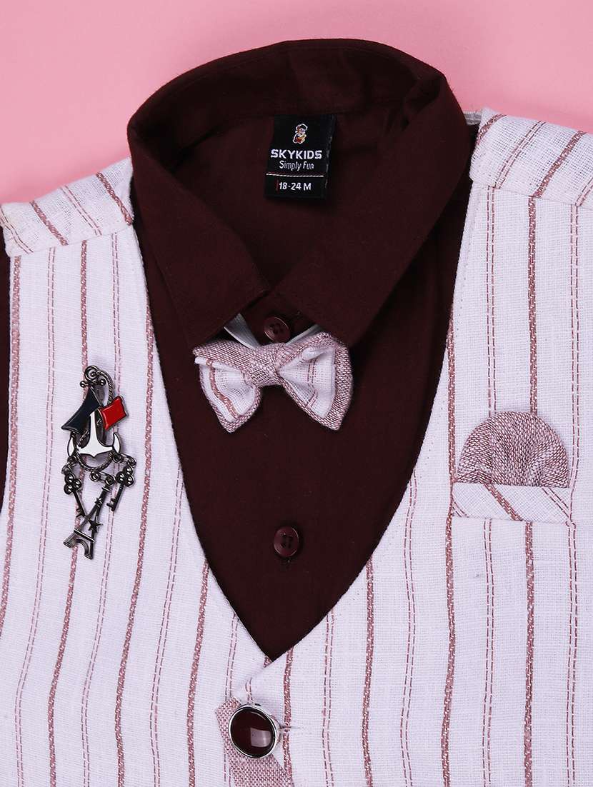 boys printed collared neck shirt and shorts set - 22467957 -  Standard Image - 3