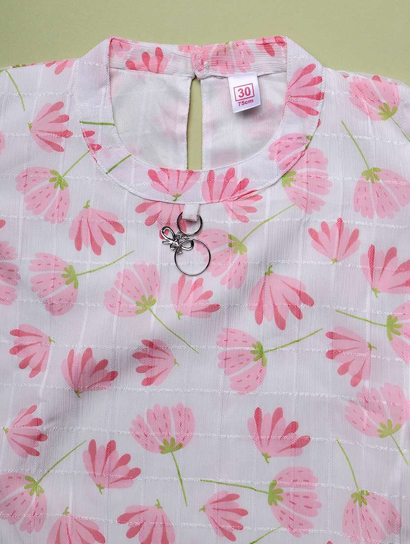 girls printed round neck casual top - 22467977 -  Standard Image - 3