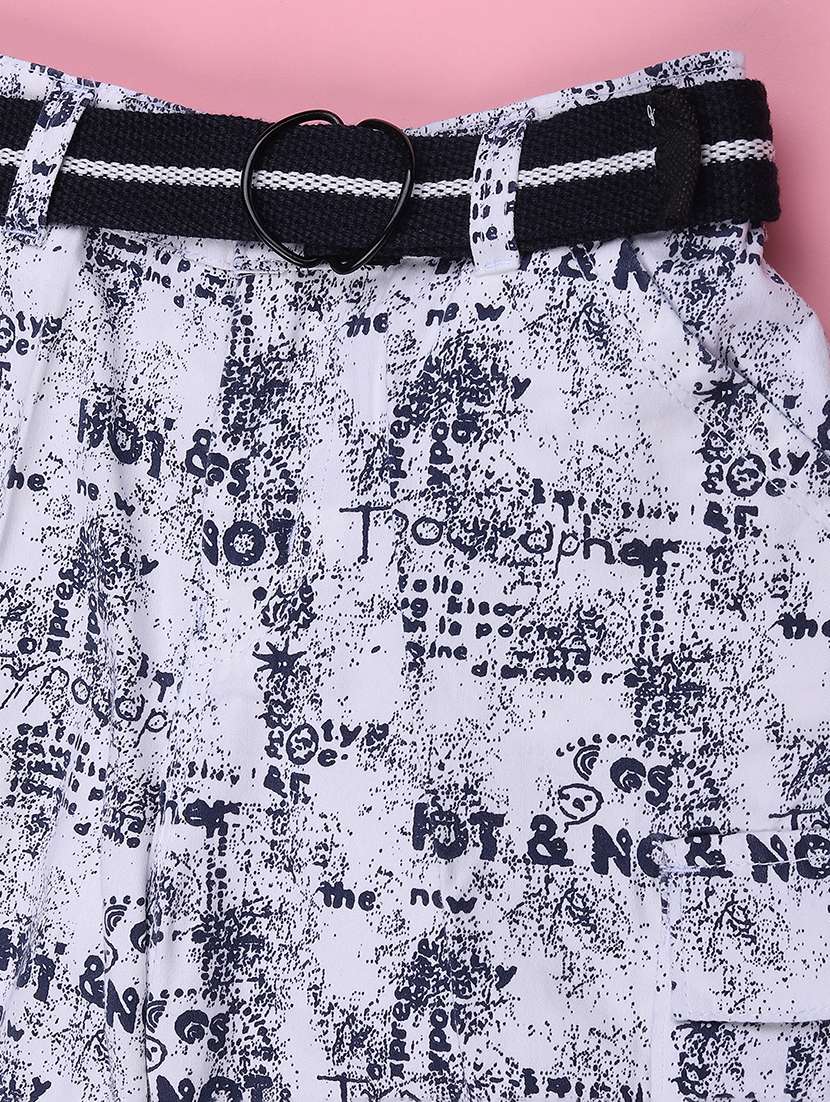 boys printed mid rise three fourth shorts - 22468015 -  Standard Image - 3