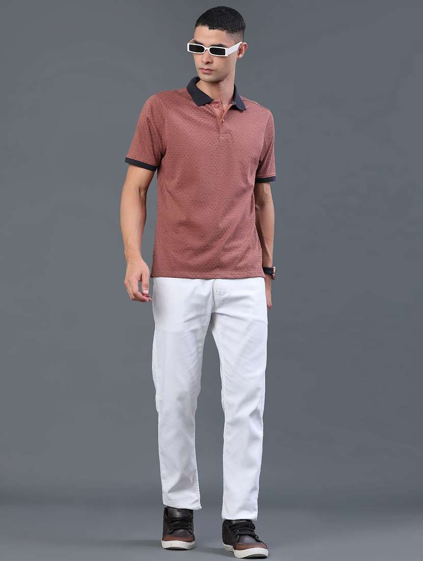 men printed short sleeve regular fit polo t-shirt - 22468058 -  Standard Image - 5