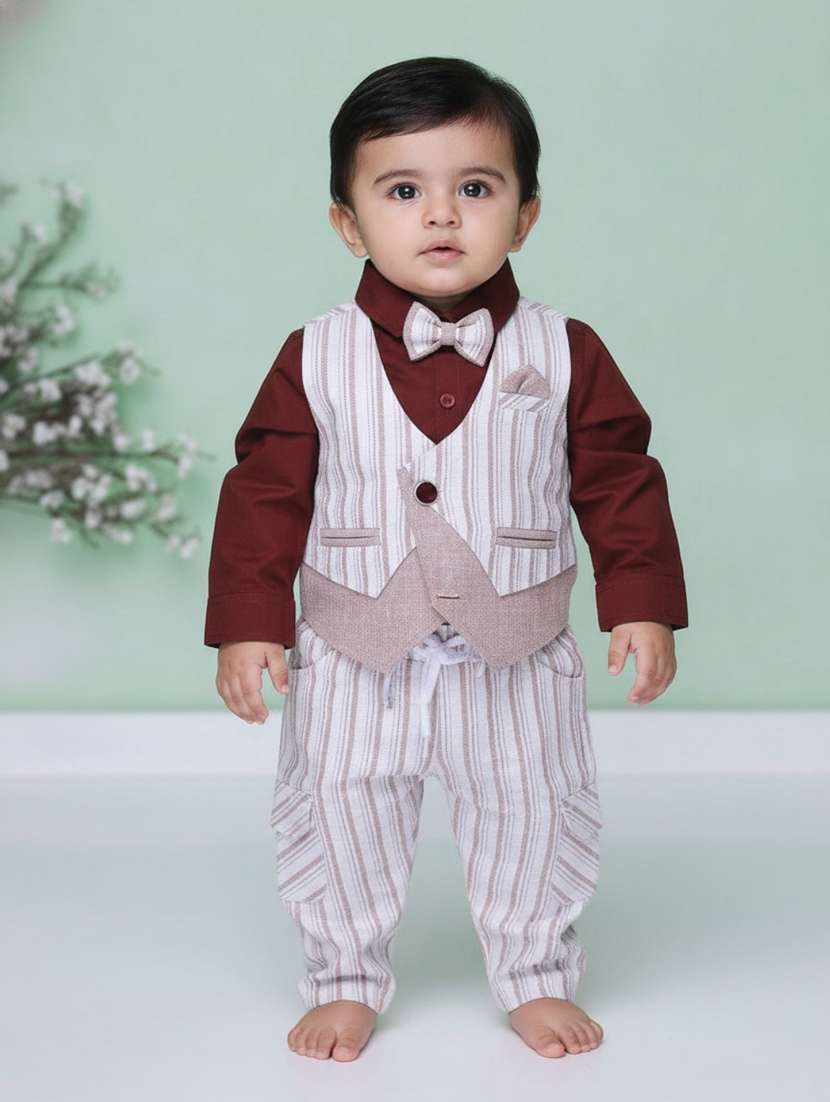 kids printed long sleeves suit set