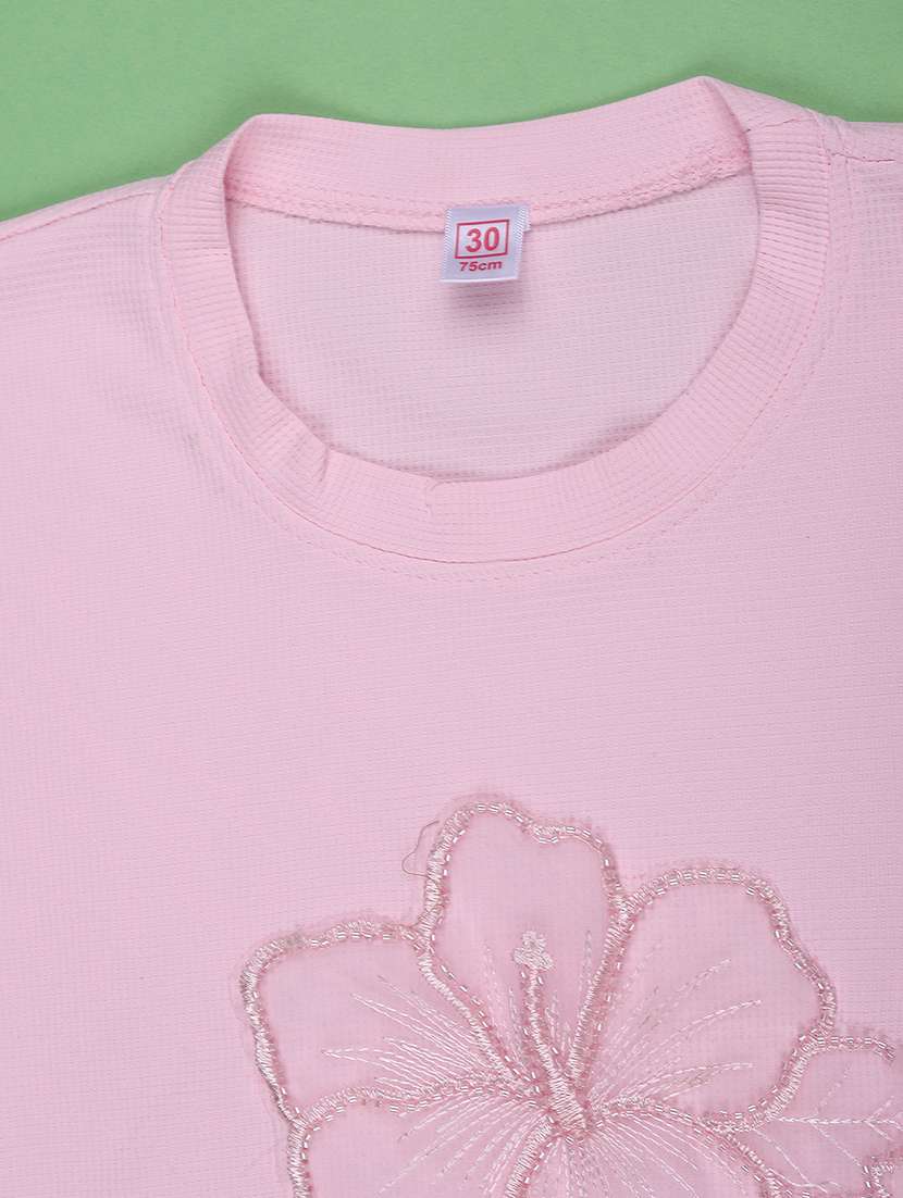 Girls Embroidered Short Sleeves Regular Tee - 22468249 -  Standard Image - 3